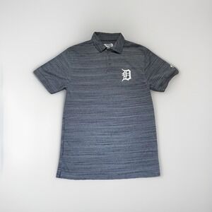 Majestic Detroit Tiger's Blue Polo Men's Shirt S Short Sleeve MLB Baseball